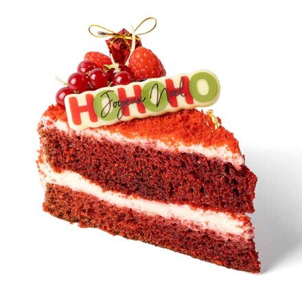 Plaatje HOHOHO Joyeux Noël 8x2 cm