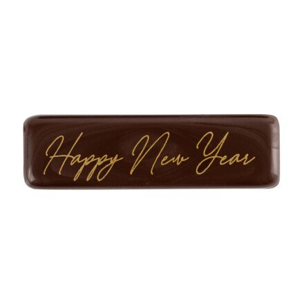 Plaquette Happy new year 4,5x1,3 cm