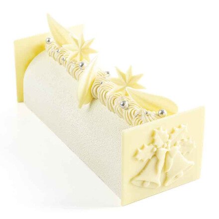 Zijkant buche Kerstklokken 9x8 cm