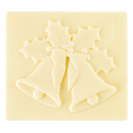 Embout de bûche Cloches de Noël 9x8 cm