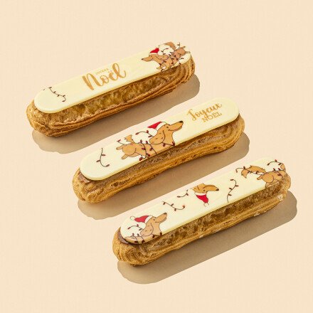 Eclair Vrolijk Kerstfeest 15x3 cm