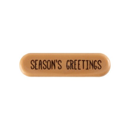 Plaquette Season's greetings 5,5x1,5 cm