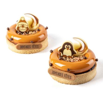 Plaatje Joyeuses fêtes 5,5x1,5 cm