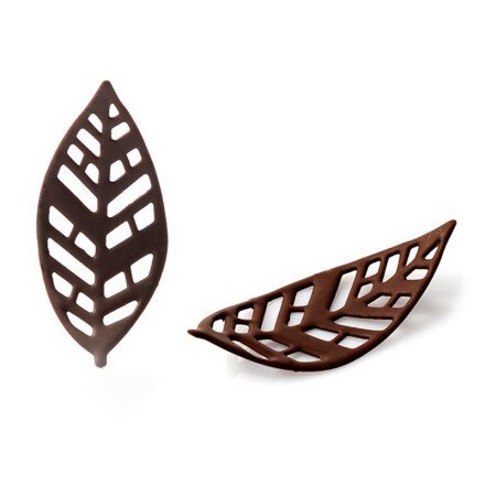 Feuille d'art sinueuse 3,5x7,5 cm