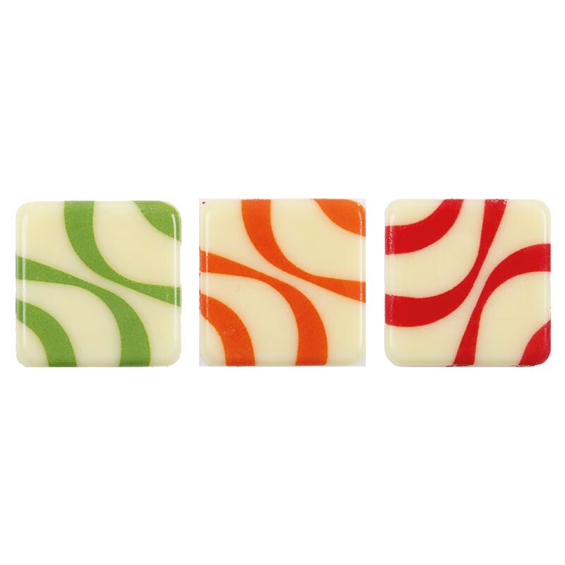 Miniplaatje kleur abstract 2 cm