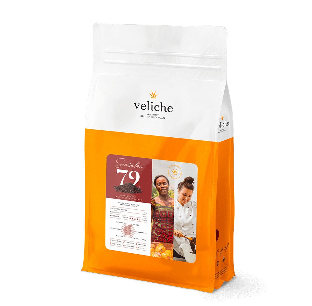 Sensation 72 - High quality dark chocolate 2x5 kg
