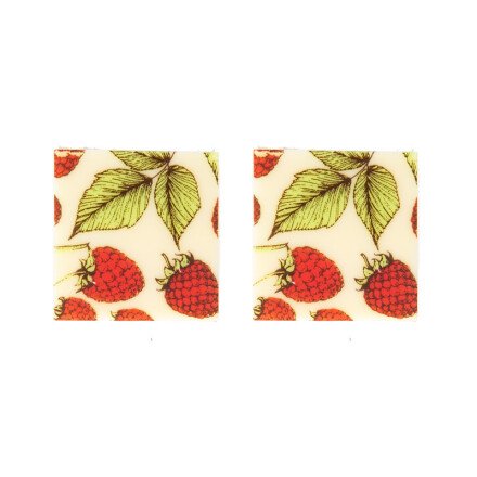 Carré framboise 3x3 cm