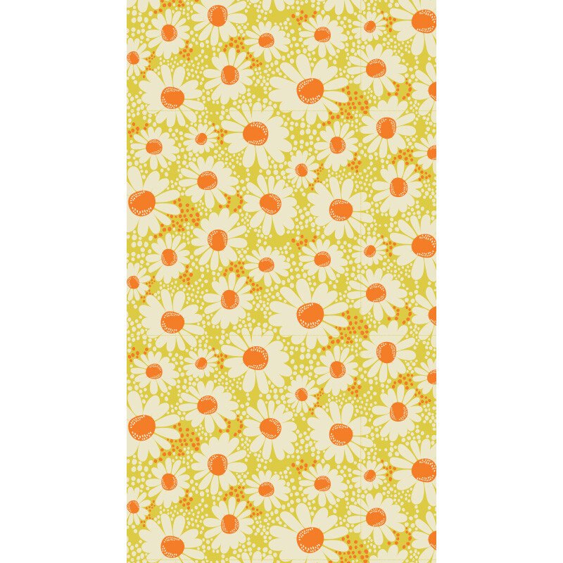 Transfer 30x40 cm plastiek groene margriet