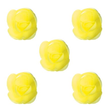 Fleur Lola jaune 3 cm