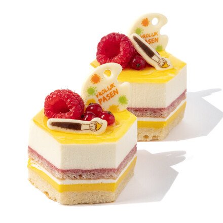 Verfblad Vrolijk Pasen 3,4 cm + penseel 3,4x0,8 cm