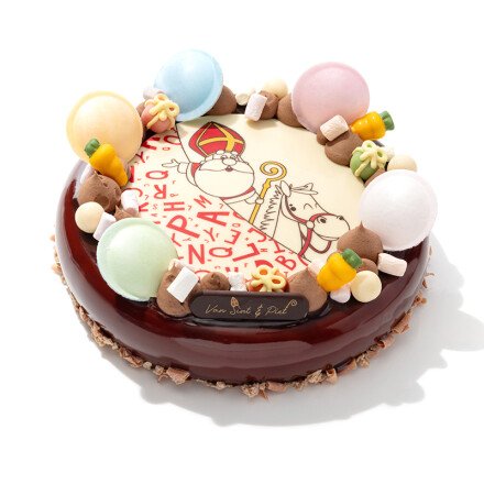 Schijf Sint en Piet 12 cm