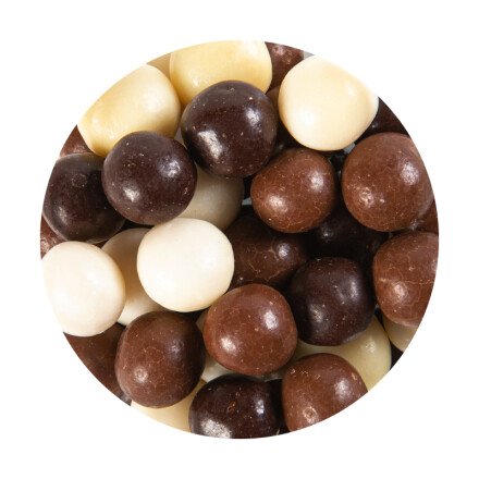 Crispies mix groot bruin, zwart, wit 10 kg