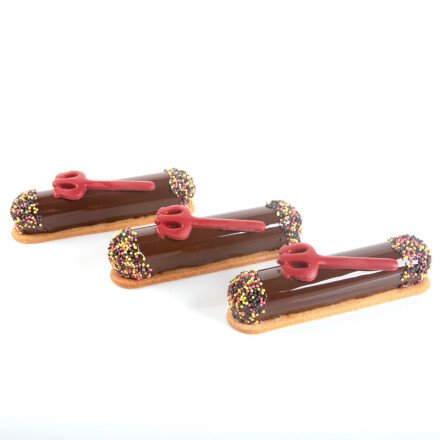 Drietand rood 7,2x3 cm