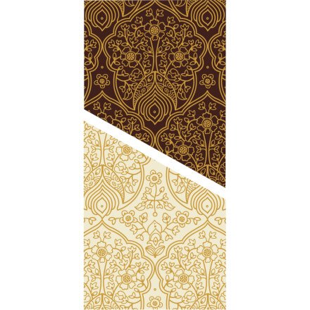 Transfer oriental goud 35x25 cm