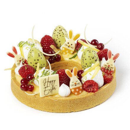 Eitjes konijnenkop gekleurd 3,8x1,8 cm