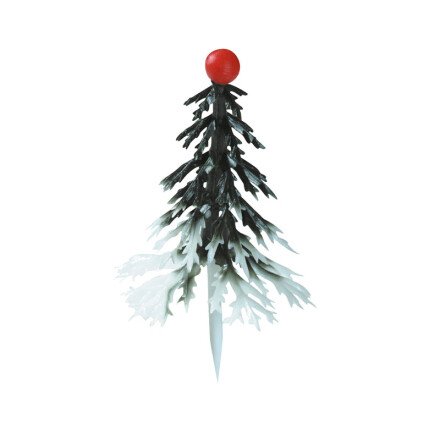 Christmas tree green and white 4,3 cm