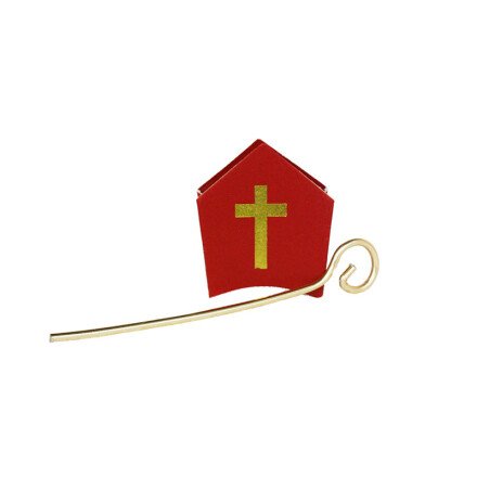 Staff and miter 3x4 cm