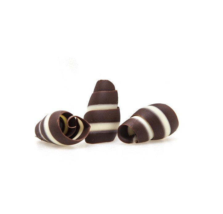 Swirl dark/white 1,5x2,5 cm 8x200 st