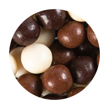 Lux perles mix marron, noir, blanc grand 12x500g