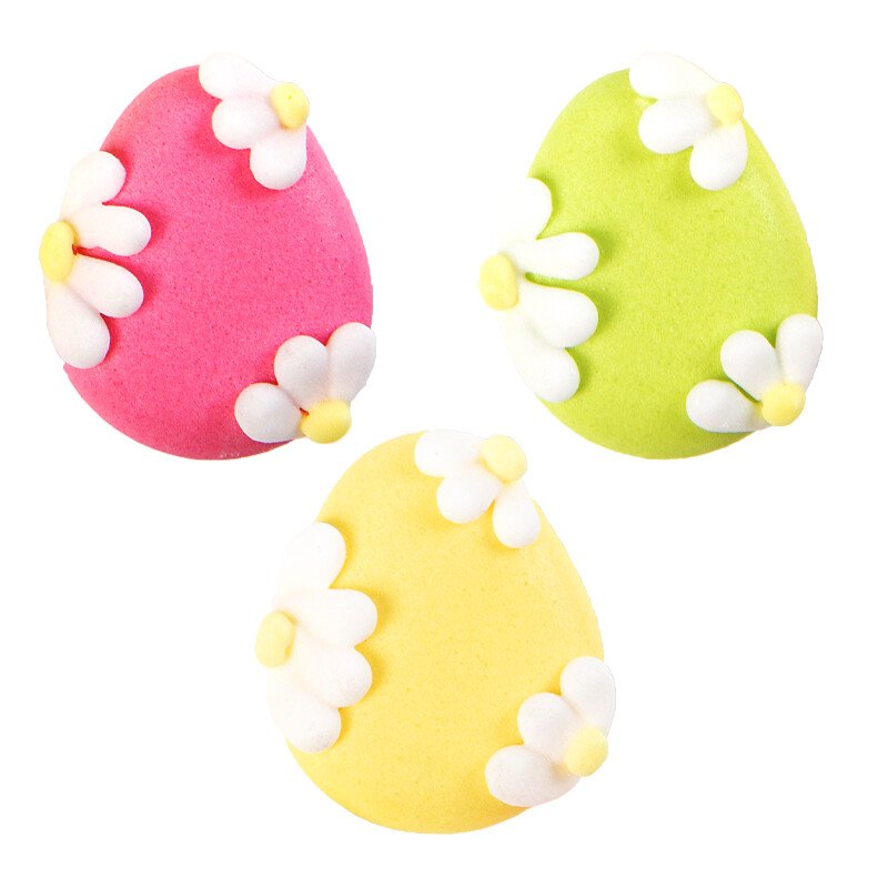 Eggs with flower 2,5x2 cm