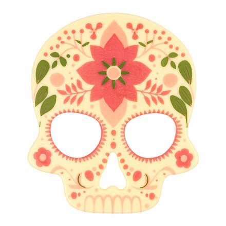 Schedel Dia de los muertos 11,5x13,5 cm