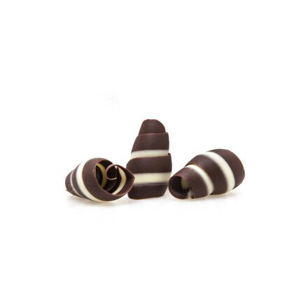 Swirl dark/white 1,5x2,5 cm 200 st