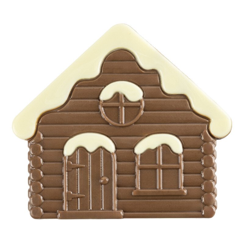 Embout buche Maison d'hiver 9x8,5 cm